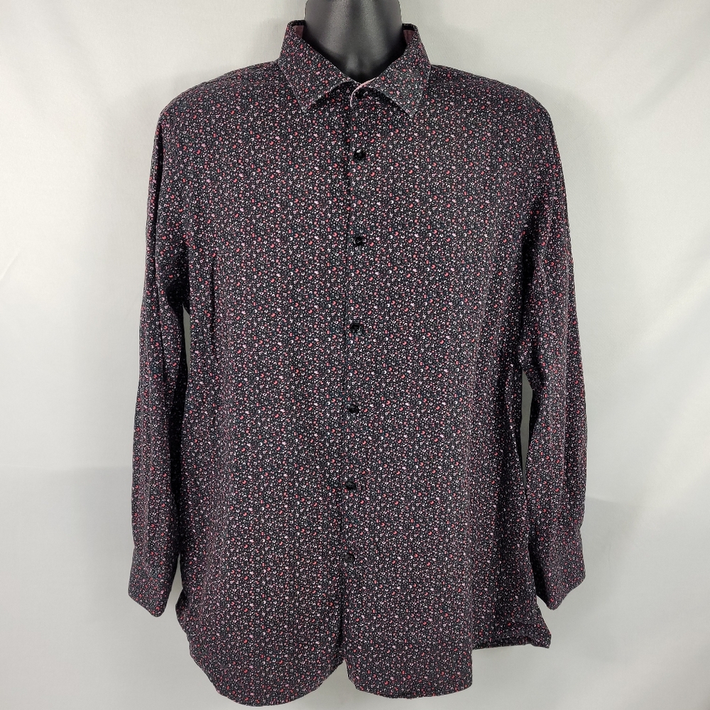 John Lennon Collection Retro Long Sleeve Button-Up Dress Shirt size Mens XL
